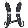 FOLAI Waterproof Replacement Shoulder Strap with Adjustable Belt for Shoulder Bag Backpack Black