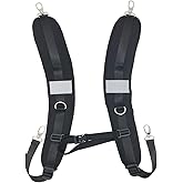 FOLAI Waterproof Replacement Shoulder Strap with Adjustable Belt for Shoulder Bag Backpack Black