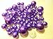 80 Jumbo & Assorted Sizes ALL PURPLE Pearls Vase Fillers Value Pack - NOT INCLUDING the Transparent Water Gels for Floating the Pearls (Sold Separately)