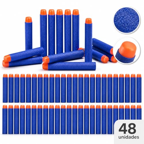 Kit de Dardos para Lançador Nerf e Arminhas de Pressão (48)