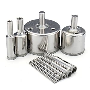 Image of Best to Buy New 10Pcs Diamond Coated Drill Bits 3-50mm Hole Saw Cutter Set for Glass Marble Granite single millwalkie drill rotc rifle podiatry schroeder hand central machinery press