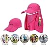 ICOLOR-Sun-Caps-Flap-Hats-360-Solar-Protection-UPF-50-Sun-Cap-Removable-NeckFace-Flap-Cover-Caps-for-Man-Women-BaseballBackpackingCyclingHikingFishingGardenHunting-Outdoor-Camping