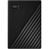 Western Digital 4TB My Passport Portable External Hard Drive with backup software and password protection, Black - WDBPKJ0040