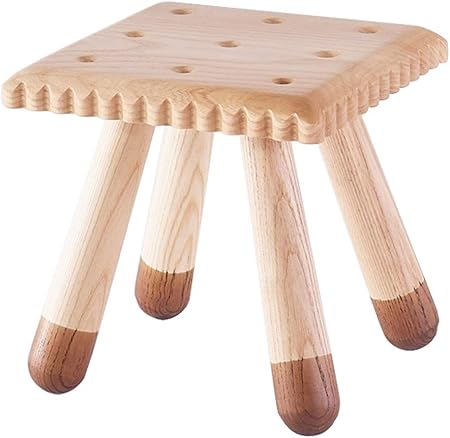 wooden baby stool