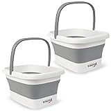 2 Pack Foldable Foot Bath Basin, Collapsible Foot