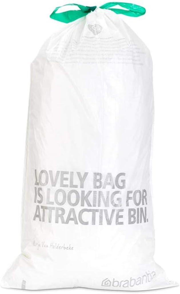 Brabantia 12 Rolls of 20 Type G 30 Litre Bin Liners, White, 1 count (Pack of 240) - Image 5