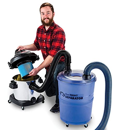 Dust Right Dust Separator + 36” FlexForm Hose Cyclone Dust Collector