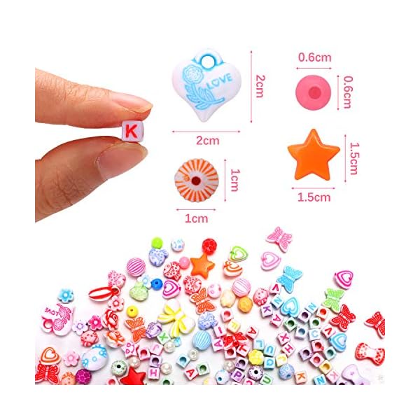 Ucradle-Children-DIY-Bead-Set-550pcs-Pony-Alphabet-Pop-Beads-for-Making-Necklace-Bracelet-Ring-Art-Craft-Jewellery-Making-Kit-for-Kids-Girls-Age-4-5-6-7-8-24-Types-550pcs-DIY-Beads Ucradle Children DIY Bead Set, 550pcs Pony Alphabet Pop Beads for Making Necklace Bracelet Ring, Art Craft & Jewellery…