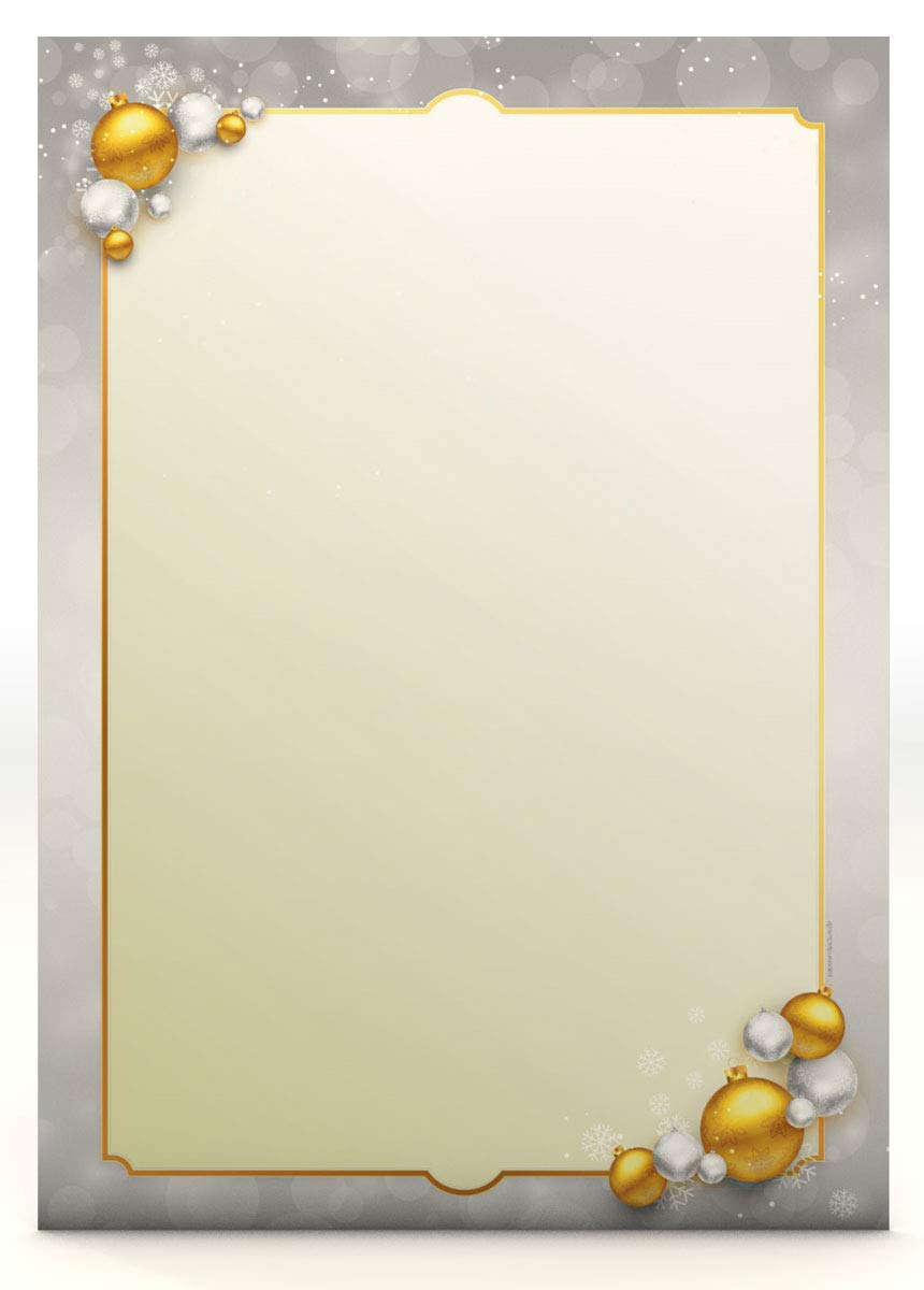 Christmas Letter Paper Christmas Frame A4 100 Sheets of Christmas Letter Paper