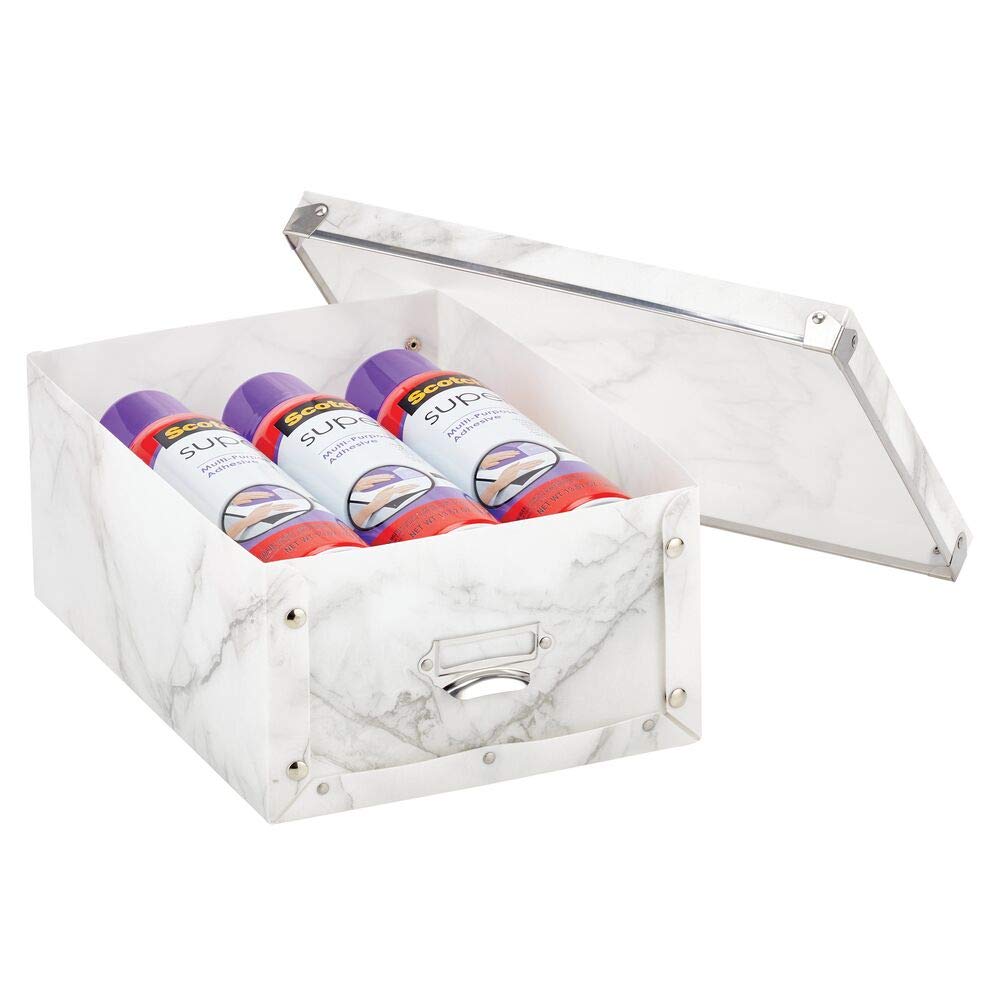 Almacenamiento y organización mDesign Juego de 2 cajas de plástico con