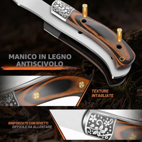 Ascia Outdoor Acciaio Carbonio Full Tang