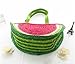 Tonwhar New Cute Watermelon Summer Straw Woven Bag