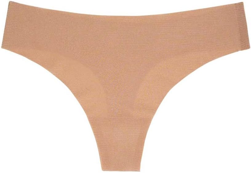 Yay Panties Women's panty Tanga, thongs seamless underwear nude, white & black color (XS, Multicolor)