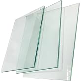 Custom Glass Cut to Size 1/8" 5/32" 3/16" 1/4" 3/8" Thickness for Tabletop, Shelves, Doors, Windows - Strong Tempered Glass - Clear White