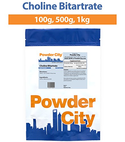 Powder City Choline Bitartrate (100 Grams) Powder City Choline Bitartrate (100 Grams)