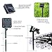Joomer Solar String Lights Outdoor, 2 Pack Total 60 LED 40Ft Gazebo Lights Solar Powered with 8 Lighting Modes Waterproof for Garden Yard Porch Party Balcony (White)
