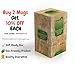 Wazzala Bamboo Travel Mug with Handle - Leak Proof Lid, Eco-Friendly Tumbler. Stainless Steel Straw Included. Insulated, Splash Proof Cup for Coffee or Tea. 16 Oz