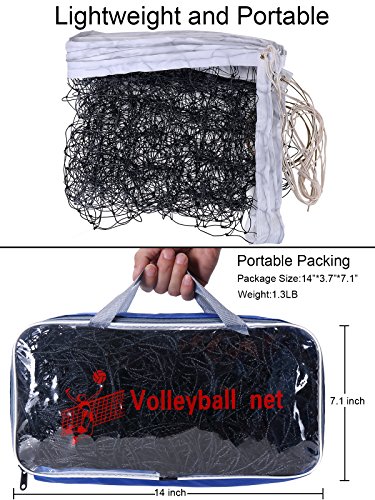 YLOVAN Volleyball Net for Pool Beach Park Backyard Outdoor or Indoor Sports Portable Volleyball Replacement Net(32 FT x 3 FT) Poles Not Included