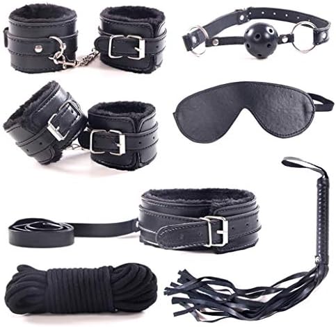Hirio1 Female's B-DS-M Ḅṑnḋ-ḁge Ḇṑṻṋḏ Ṛḙṥṭ-raints Set Kits Outfits Ḡḁḡ Ẇḫḯṕ Beginners (Color : Black)