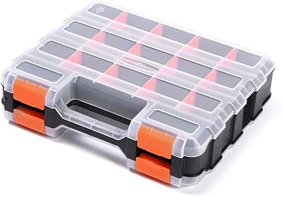 Anlayliay 34 Compartment Double Sided Organizer Storage Box Impact Polymer