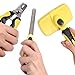 Dog Nail Clippers & Trimmer + Self Cleaning Slicker Brush - Shedding Tools For All Dog Sizes And Hair Types - Sharp Stainless Blades For Smooth Cutting - Sturdy Non-Slip Handle - eBook Attached
