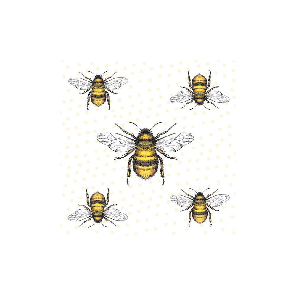 Ambiente 3 Ply Paper Napkins Bees
