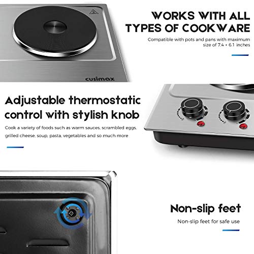 2 Stainless+Countertop+Portable+Electric+CMHP+C180