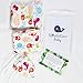 WhaleCare Baby Flat Head Pillow, Receiving Swaddle Blanket, and Bib Set - Breathable Organic Cotton Head Pillow for Flat Head Syndrome Protection - Baby Shower Newborn Gift