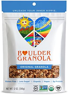 Boulder Granola Organic Gluten-Free Low-Sugar Healthy Granola (Original, 12 ounce)
