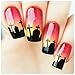 Whats Up Nails - Graveyard Nail Stencils Stickers Vinyls for Nail Art Design (1 Sheet, 20 Stencils)