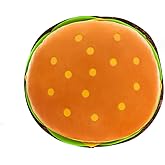 OPHRBU Hamburger Plush Pillow Funny Hamburger Bread Stuffed Pillow Soft Food Plushie Throw Pillow Stuffed Animal Toy for Kids Adults Gift Home Decor. (Hamburg, 12")