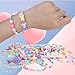 Outee 18 Pcs Toddler Costume Jewelry Christmas Gift Princess Necklace Bracelet Girls Play Jewelry Set for Dress Up Pretend Play Jewelry Kit Party Favors