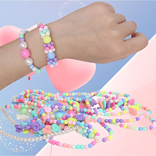 image for Outee 18 Pcs Toddler Costume Jewelry Princess Necklace Bracelet Set Ki