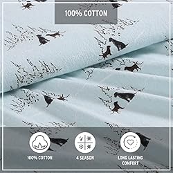 Eddie Bauer - Queen Sheets, Cotton Flannel Bedding