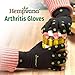 Hempvana Arthritis Compression Gloves - Fingerless Gloves Made with Hemp Plant Fibers - Support for Wrist & Hands (L/XL)