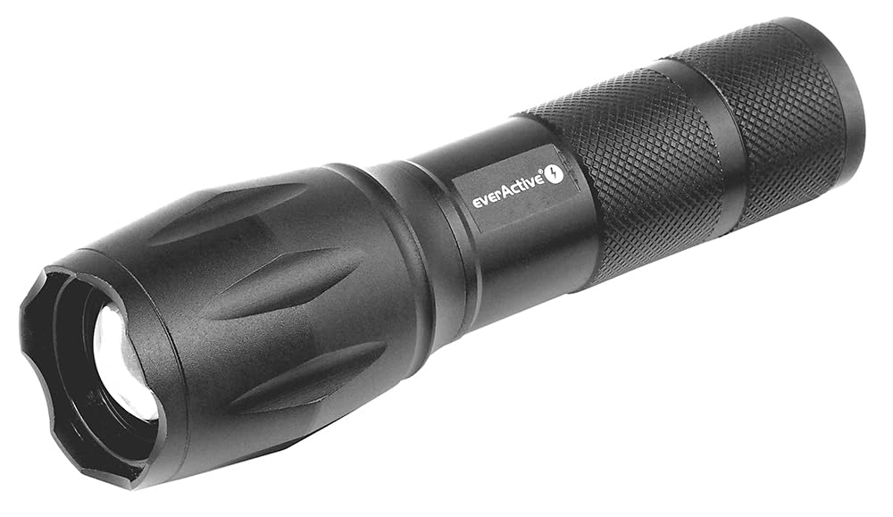 everActive CREE LED Torch 10W, XM-L2 LED Emitter, 600 Lumens, Powerful Beam, Aluminium Casing, Memory Function, Model: FL-600