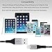 Lightning Cable, Zdatt Reversible 6.6ft/2M Apple MFi Certified Nylon Braided Long Lightning to USB Sync Charging Cord with Aluminum Connector for iPhone 5s/5c/6/6s Plus/SE,iPad Mini/Air/Pro,iPod-Black