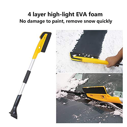 NCElec Snow Brush Ice Scraper for Car SUV Truck Window Windshield Snow Shovel Brush Kit 1PC