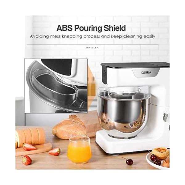 OSTBA-Stand-Mixer-8-Speed-Tilt-Head-Food-Mixer-1000w-Electric-Kitchen-Mixer-52L-304-Stainless-Steel-Mixing-Bowl-with-Dough-Hook-Whisk-and-Beater OSTBA Stand Mixer 8 Speed Tilt-Head Food Mixer 1000W Electric Kitchen Mixer, 5.2L 304 Stainless Steel Mixing Bowl with…
