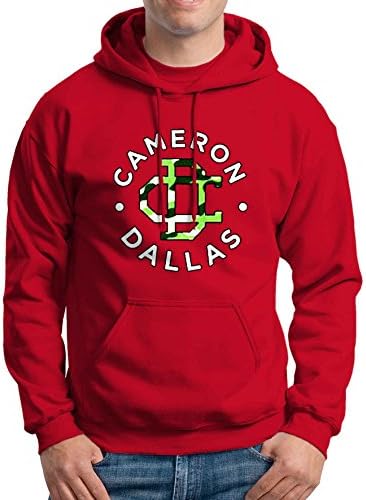 Cameron Dallas Army Logo Unisex Hoodie Red Size XL