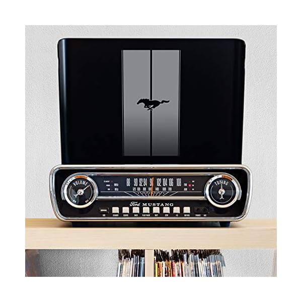 Tocadisco Ion 3 Vel Graba LP Radio Am FM Mustang Ford | Negro - Imagen 8