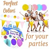 Birthday Party Decorations for Girls - Pink and Gold Birthday Decorations - Baby Girl 1st Birthday Decorations Party Kit - Happy Birthday Party Supplies for Kids - Princess Birthday Decorations Set