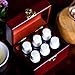 Organic Aromas Favorites Sampler Wooden Box of Six 100% Pure Essential Oils for Aromatherapy - Therapeutic Grade - for Use Diffusers
