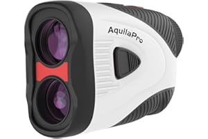 AquilaPro N3 Golf Rangefinder with Slope, 1200 Yards, Rangefinder Golf, 0.5 Yard Accuracy, 7X Magnification, Flag Lock Vibration, Rechargeable Golf Range Finder