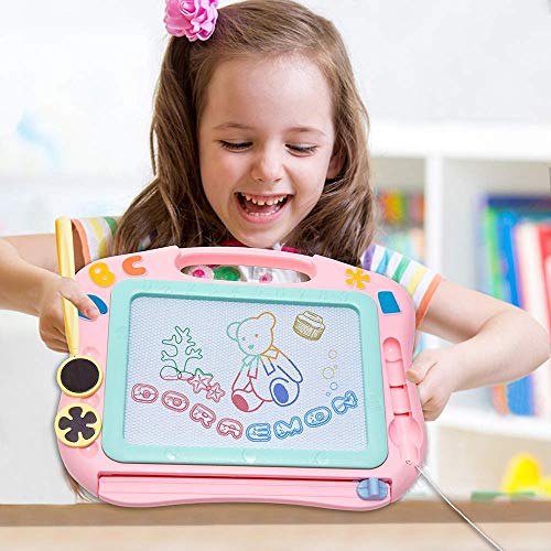 Magnetic Drawing Doodle Board for Kids, Colorful Sketching Erasable Doodle Pad, Painting Writing Learning Gift for Children (Travel Size) - Thumbnail 4