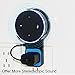 Echo Dot Wall Mount Case Holder Stand for Alexa Dot 2nd Generation TOOVREN Space-Saving Hanger for Smart Home Speaker without Mess Wires or Screws - Short Charging Cable Included (black)