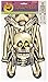 Halloween Jointed Skeleton - 1 Count - Yellowish-White Indoor Hanging Décor for Spooky Decorations - Perfect for Haunted Houses & Parties