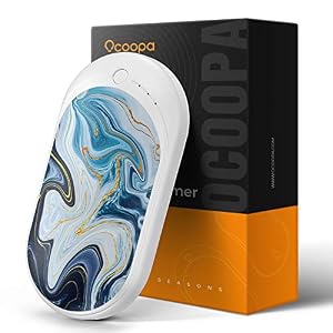OCOOPA Hand Warmers, 1-Pack Hand Warmer Rechargeable, Electronic Pocket Heater, 5200mAh Power Bank Portable, Heat…