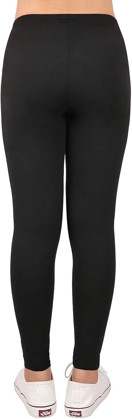 HDE Cute Girl’s Leggings with Print Designs – Full Ankle Length Comfy Tights: Clothing