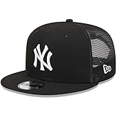 New Era Men 9Fifty EG Trucker NY Yankees Cap Snapback (Black White)